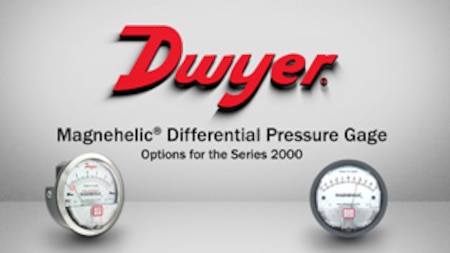 Differential Pressure Gage: 0-2" w.c.
