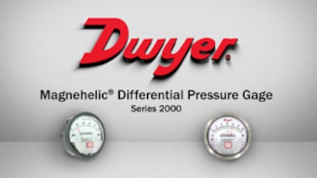 Differential Pressure Gage: 0-2" w.c.